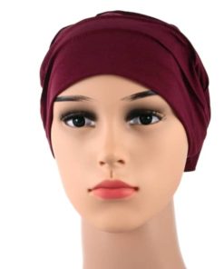 Diana-soft-pleated-cotton-satin-lined-beanie-sleapcap